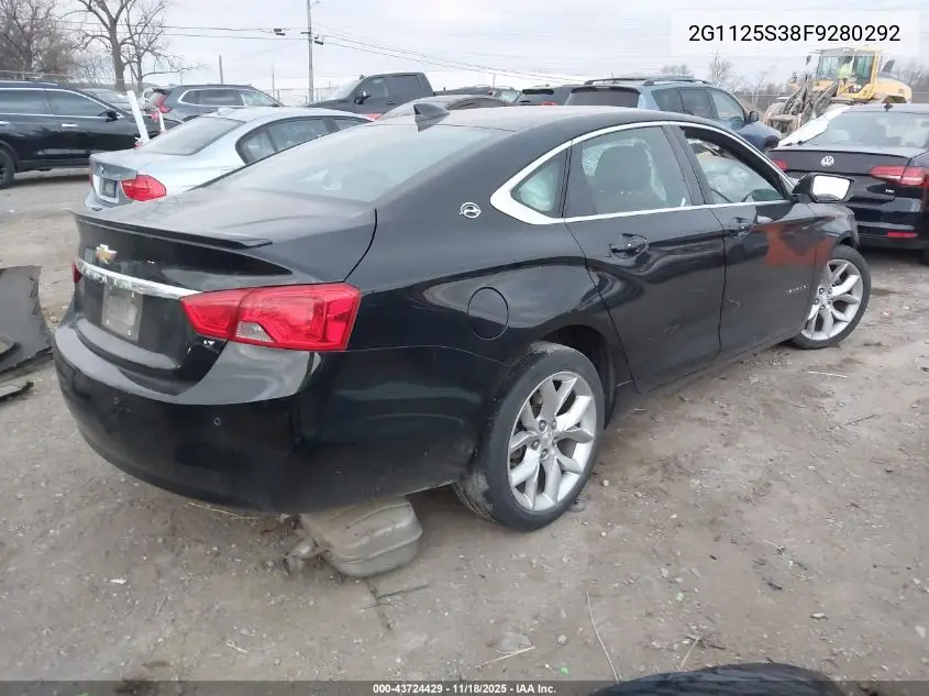2G1125S38F9280292 2015 Chevrolet Impala 2Lt