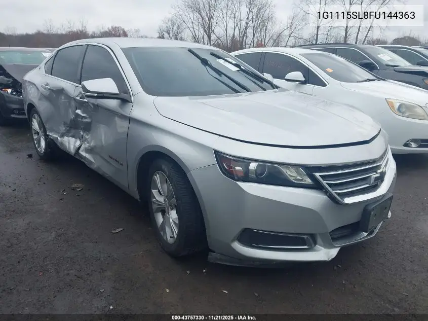 1G1115SL8FU144363 2015 Chevrolet Impala 1Lt