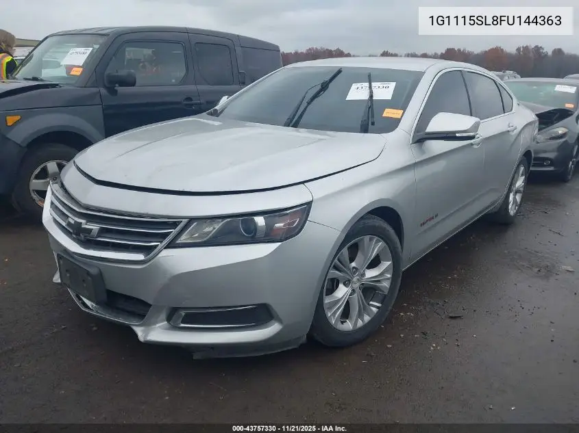1G1115SL8FU144363 2015 Chevrolet Impala 1Lt