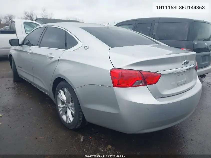 1G1115SL8FU144363 2015 Chevrolet Impala 1Lt