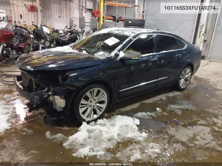 1G1165S3XFU149274 2015 Chevrolet Impala 2Lz