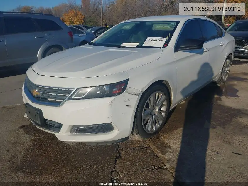 2G11X5SL9F9189310 2015 Chevrolet Impala 1Fl