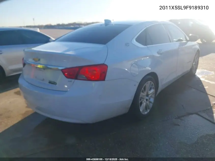 2G11X5SL9F9189310 2015 Chevrolet Impala 1Fl