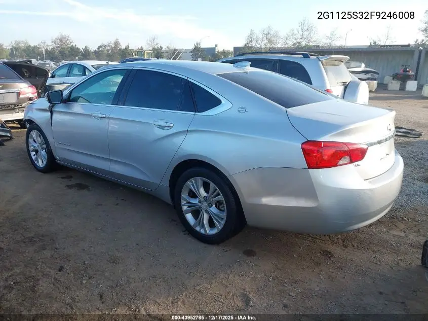 2G1125S32F9246008 2015 Chevrolet Impala 2Lt