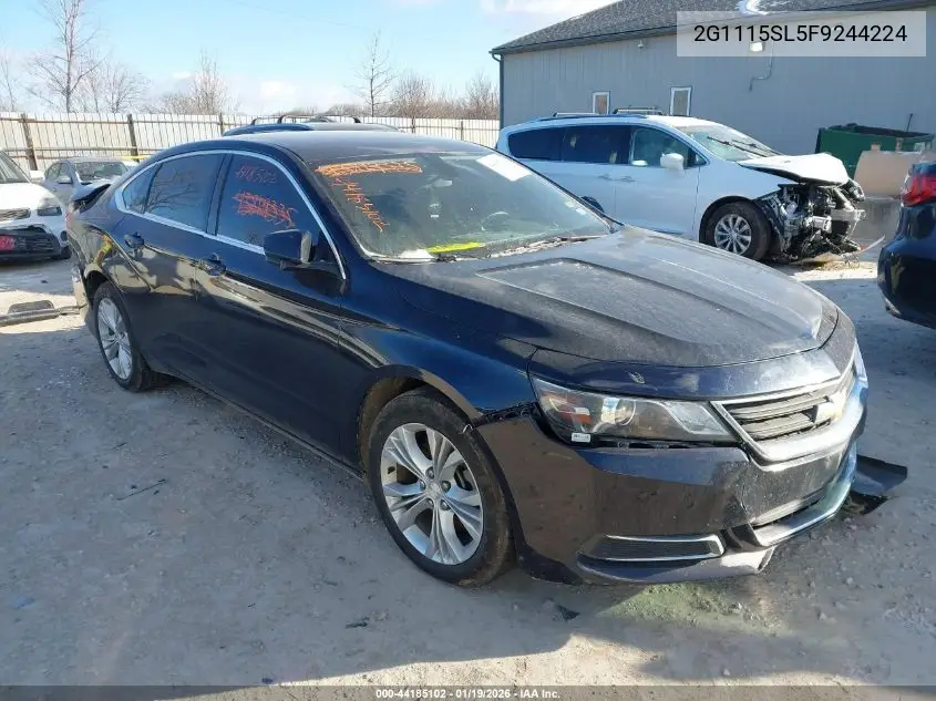 2G1115SL5F9244224 2015 Chevrolet Impala 1Lt