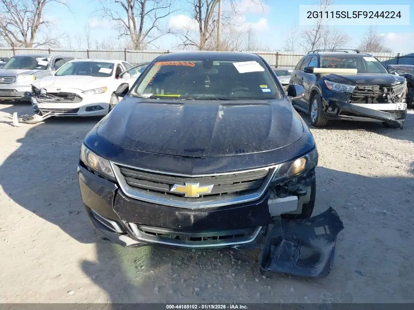 2G1115SL5F9244224 2015 Chevrolet Impala 1Lt
