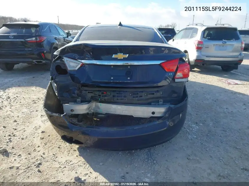2G1115SL5F9244224 2015 Chevrolet Impala 1Lt