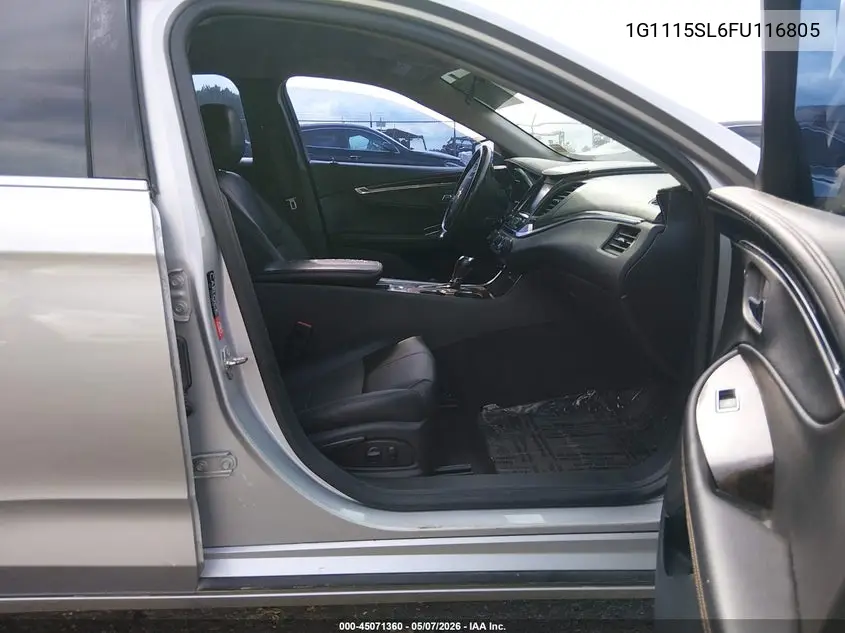 1G1115SL6FU116805 2015 Chevrolet Impala 1Lt