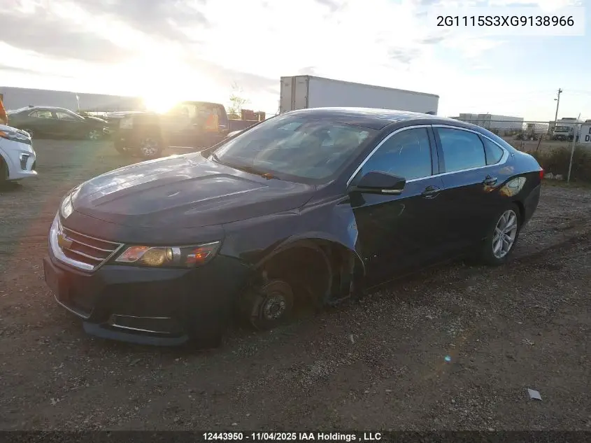 2G1115S3XG9138966 2016 Chevrolet Impala Lt
