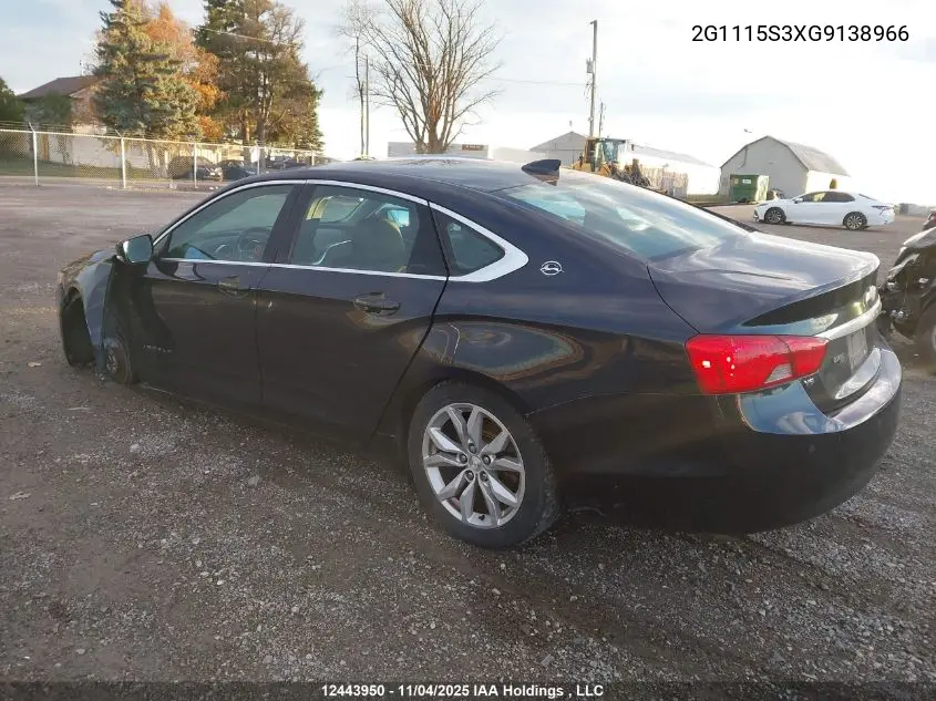 2G1115S3XG9138966 2016 Chevrolet Impala Lt
