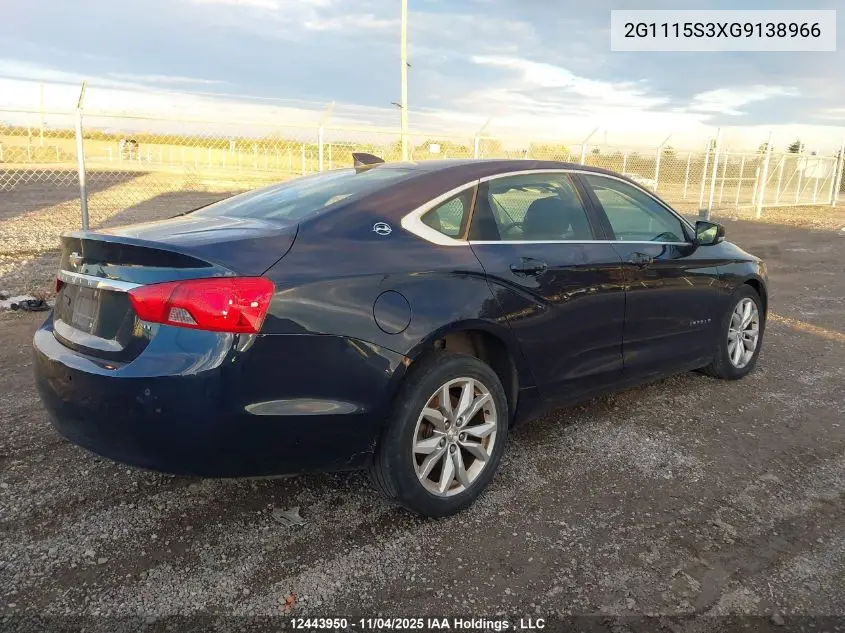 2G1115S3XG9138966 2016 Chevrolet Impala Lt
