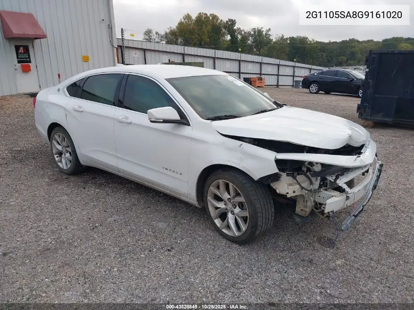 2G1105SA8G9161020 2016 Chevrolet Impala 1Lt