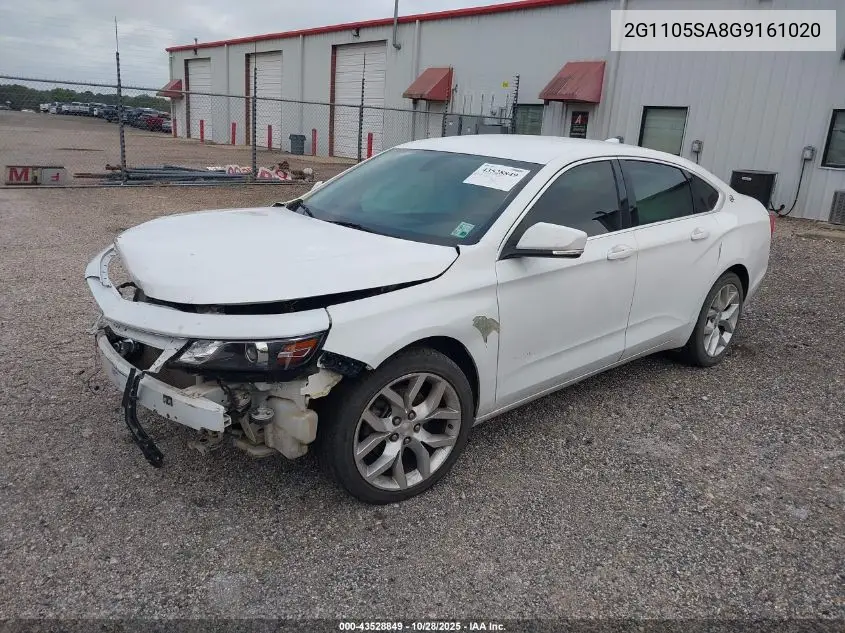 2G1105SA8G9161020 2016 Chevrolet Impala 1Lt