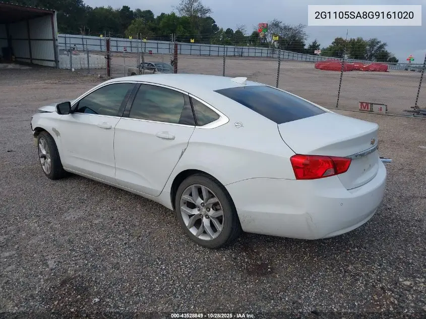 2G1105SA8G9161020 2016 Chevrolet Impala 1Lt