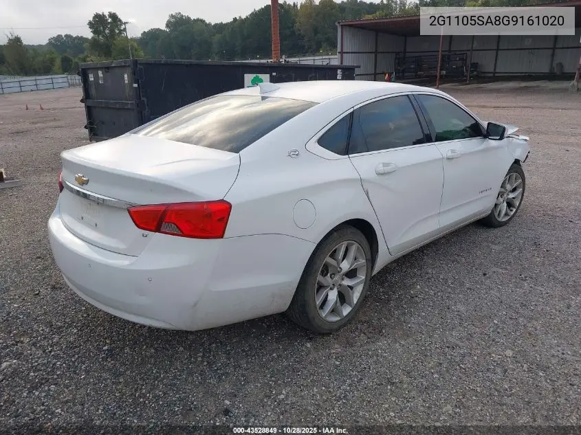 2G1105SA8G9161020 2016 Chevrolet Impala 1Lt