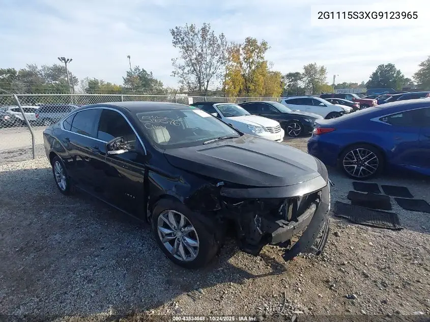 2G1115S3XG9123965 2016 Chevrolet Impala 2Lt