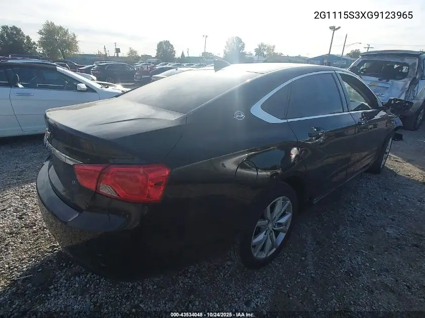 2G1115S3XG9123965 2016 Chevrolet Impala 2Lt