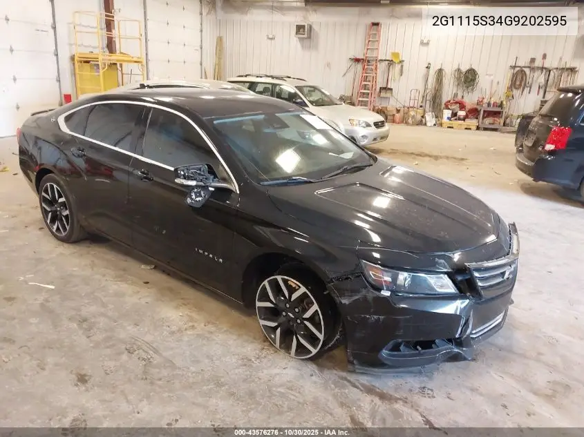 2G1115S34G9202595 2016 Chevrolet Impala 2Lt