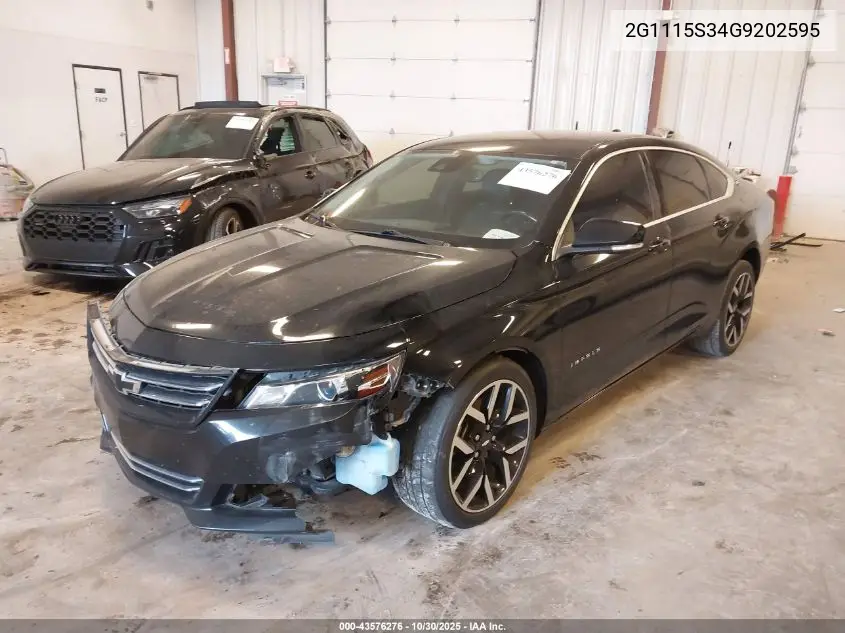 2G1115S34G9202595 2016 Chevrolet Impala 2Lt