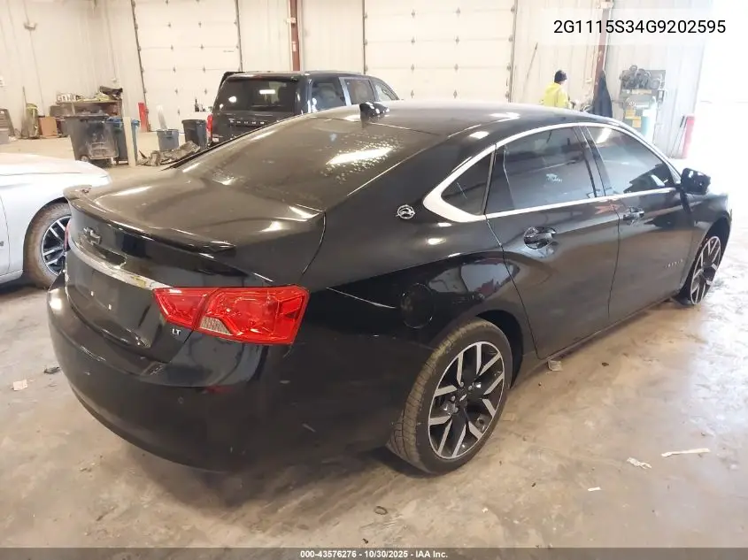 2G1115S34G9202595 2016 Chevrolet Impala 2Lt
