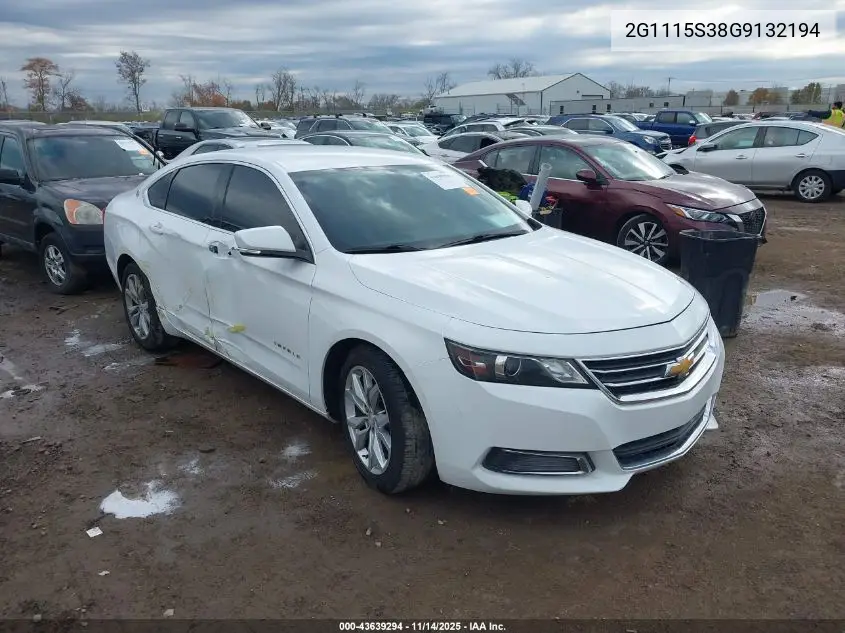 2G1115S38G9132194 2016 Chevrolet Impala 2Lt