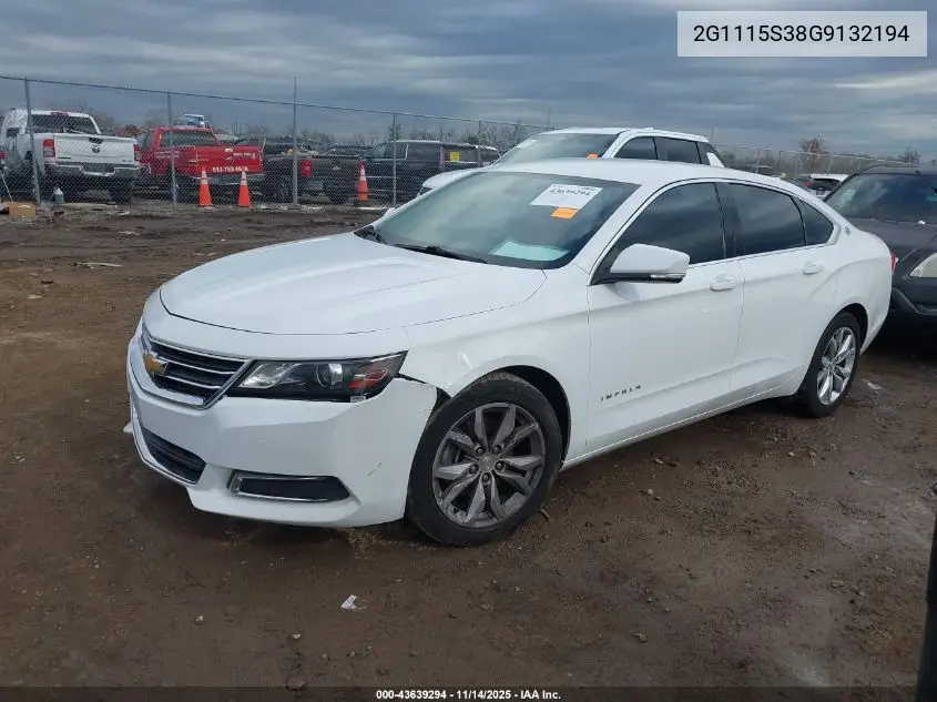2G1115S38G9132194 2016 Chevrolet Impala 2Lt