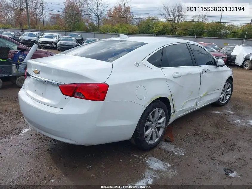 2G1115S38G9132194 2016 Chevrolet Impala 2Lt