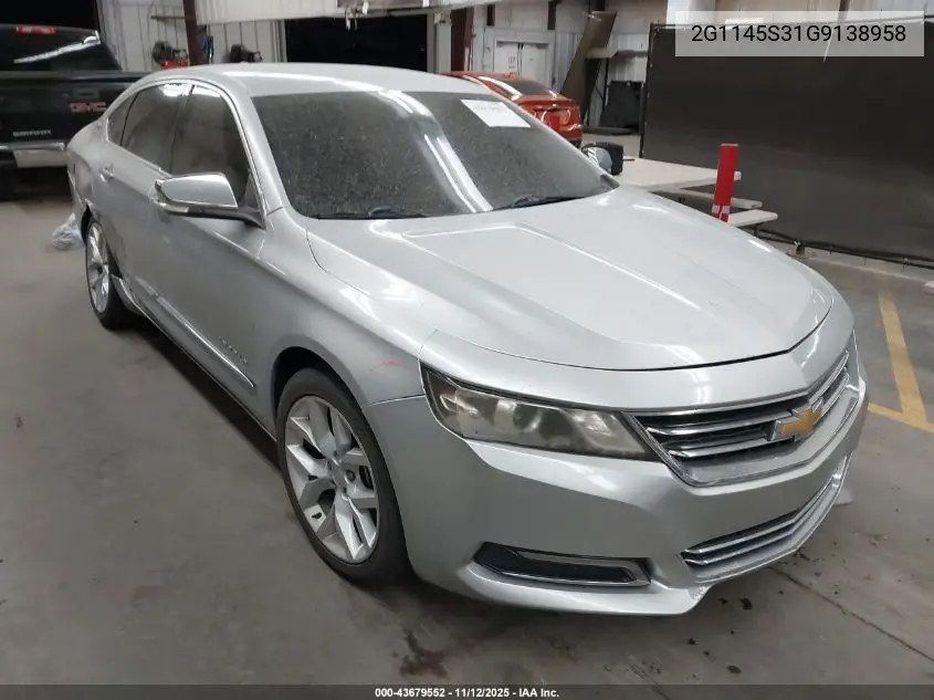 2G1145S31G9138958 2016 Chevrolet Impala 2Lz