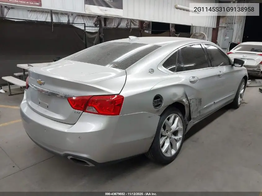2G1145S31G9138958 2016 Chevrolet Impala 2Lz