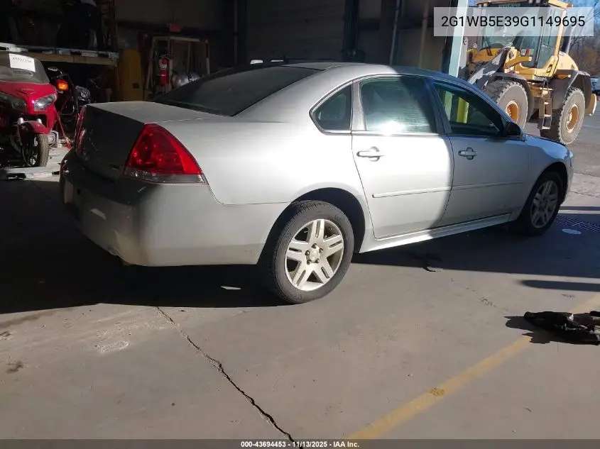 2G1WB5E39G1149695 2016 Chevrolet Impala Limited Lt