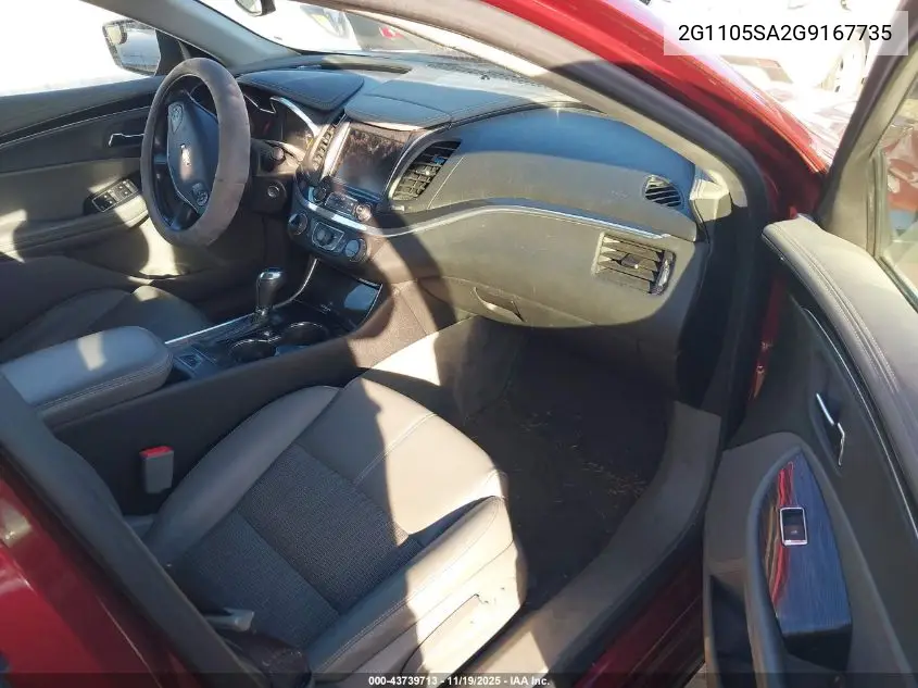 2G1105SA2G9167735 2016 Chevrolet Impala 1Lt
