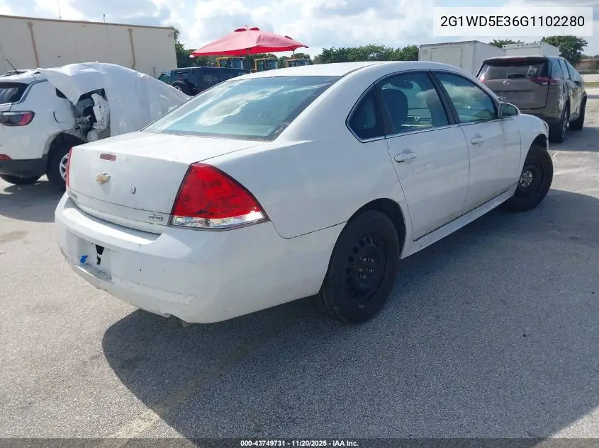 2G1WD5E36G1102280 2016 Chevrolet Impala Limited Police