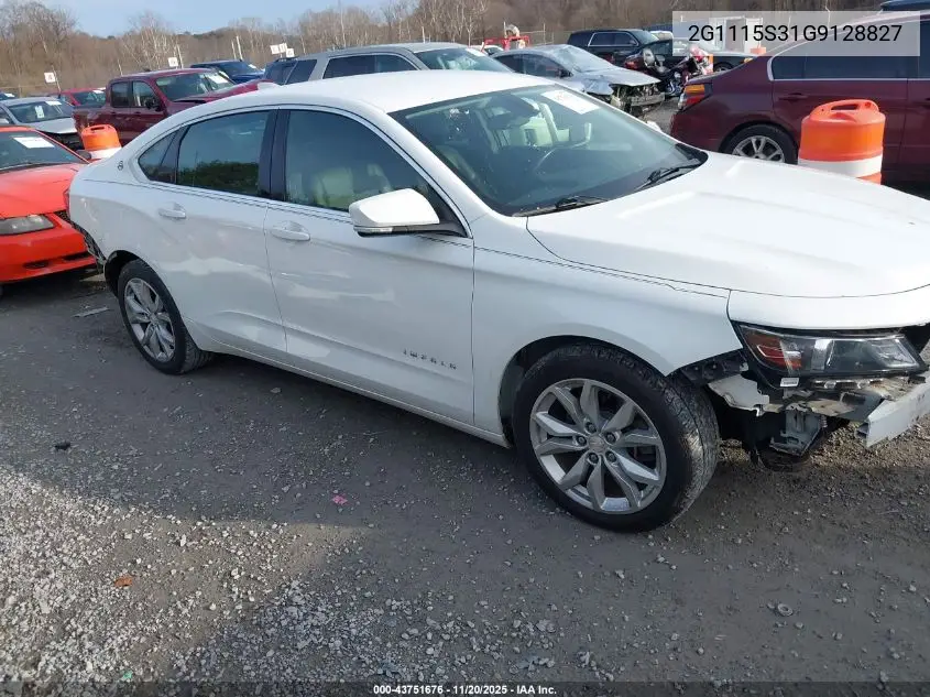 2G1115S31G9128827 2016 Chevrolet Impala 2Lt