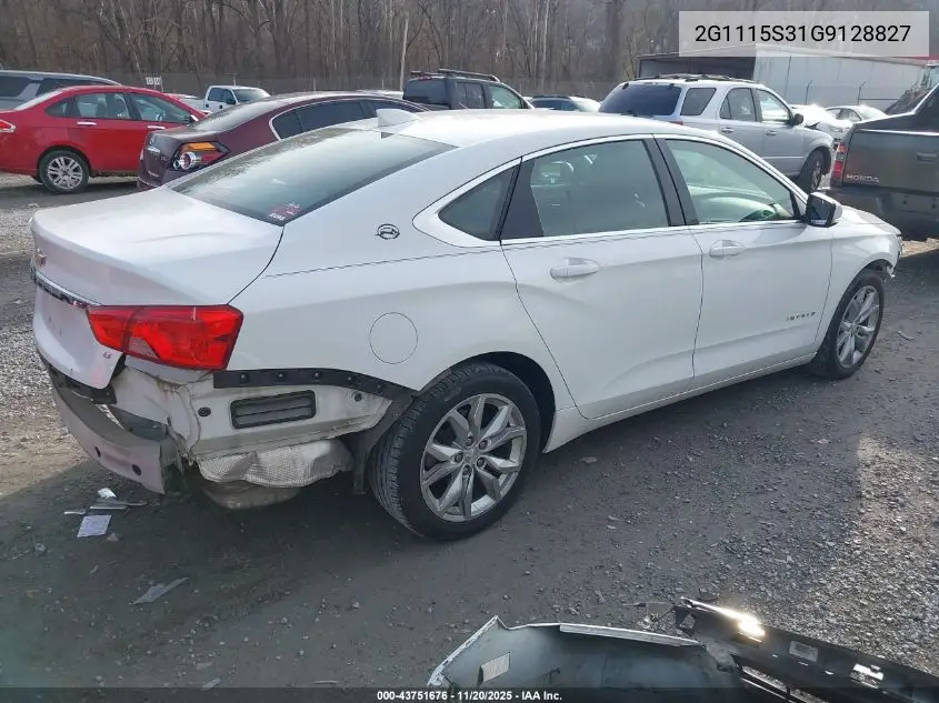 2G1115S31G9128827 2016 Chevrolet Impala 2Lt