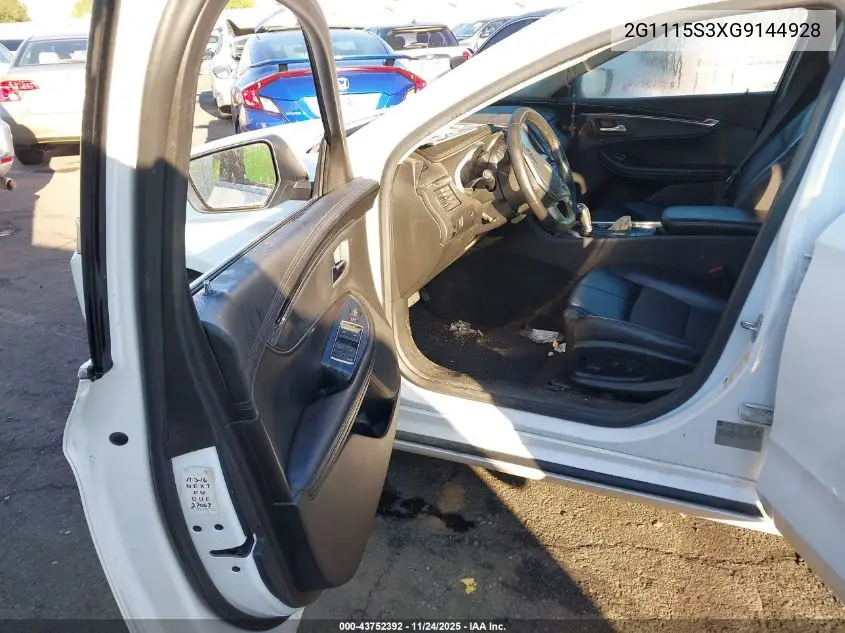 2G1115S3XG9144928 2016 Chevrolet Impala 2Lt