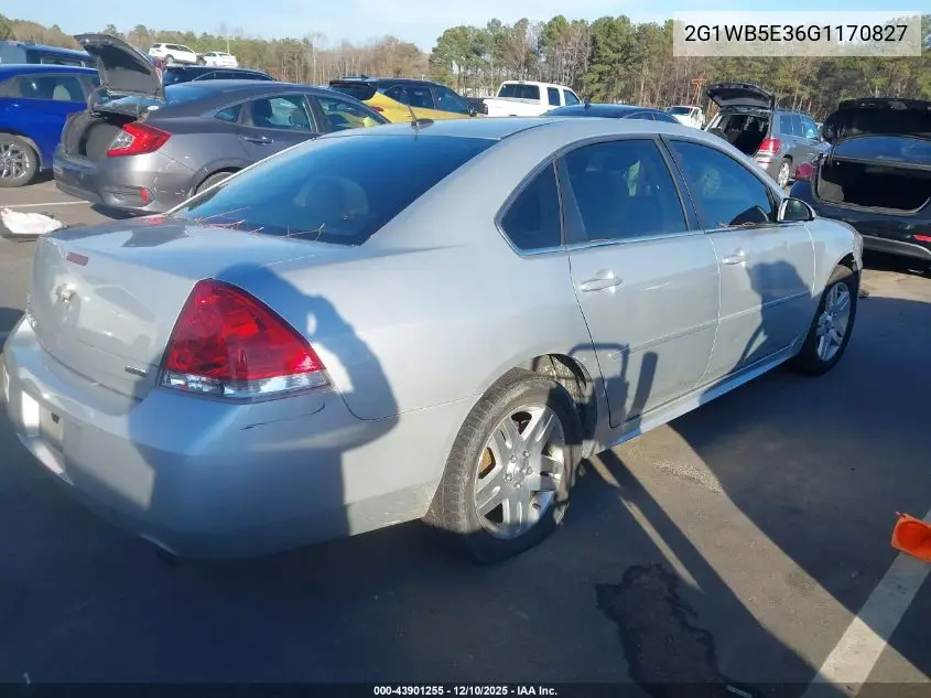 2G1WB5E36G1170827 2016 Chevrolet Impala Limited Lt