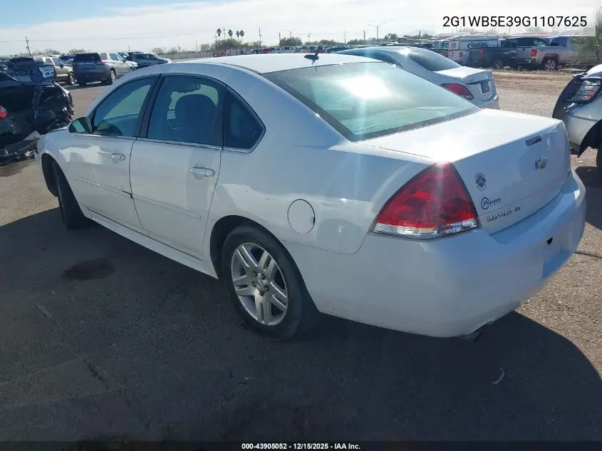 2G1WB5E39G1107625 2016 Chevrolet Impala Limited Lt