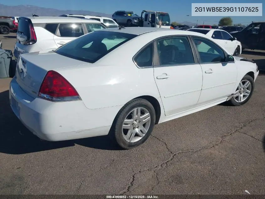 2G1WB5E39G1107625 2016 Chevrolet Impala Limited Lt