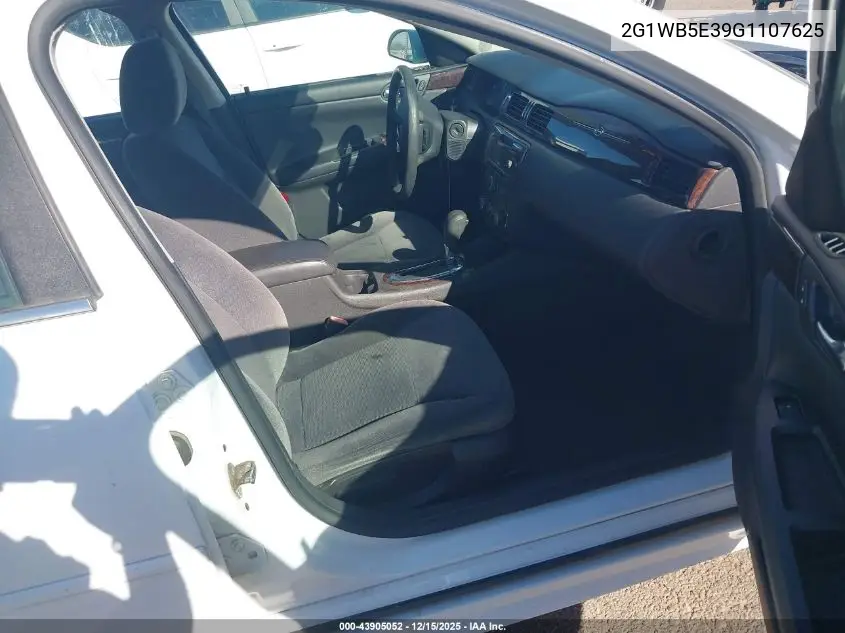 2G1WB5E39G1107625 2016 Chevrolet Impala Limited Lt