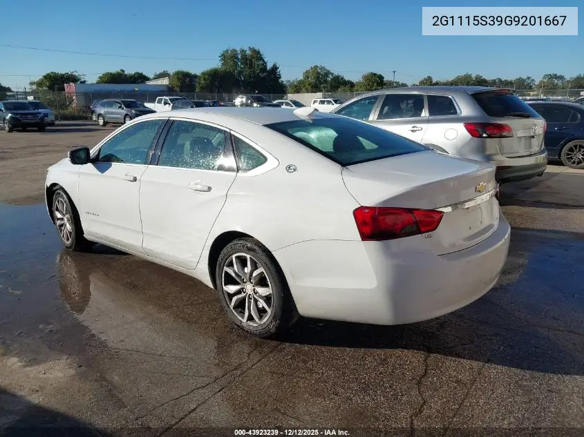 2G1115S39G9201667 2016 Chevrolet Impala 2Lt