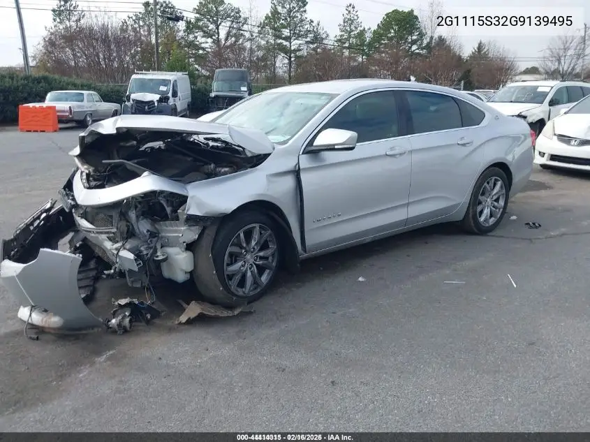 2G1115S32G9139495 2016 Chevrolet Impala 2Lt