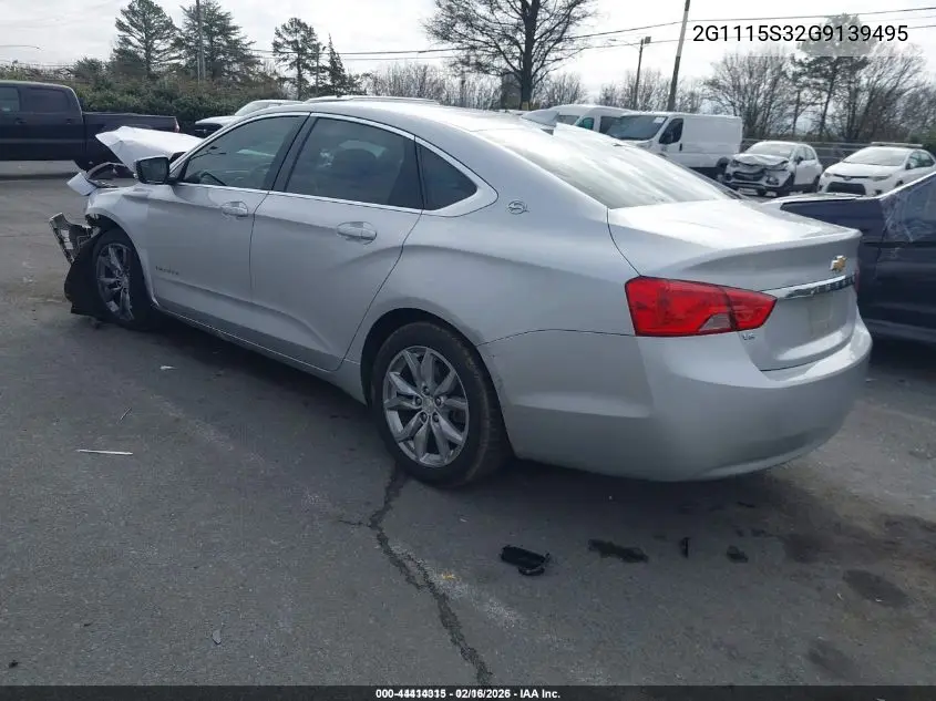2G1115S32G9139495 2016 Chevrolet Impala 2Lt