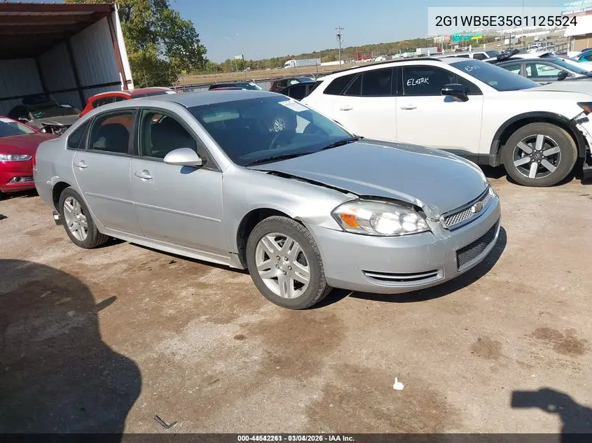 2G1WB5E35G1125524 2016 Chevrolet Impala Limited Lt