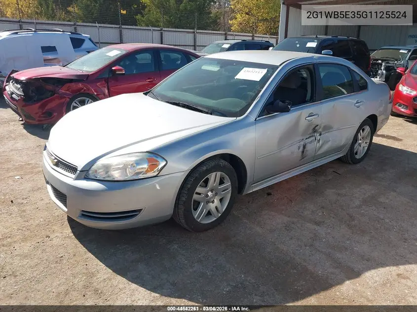 2G1WB5E35G1125524 2016 Chevrolet Impala Limited Lt