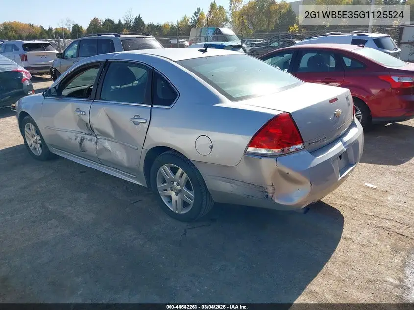 2G1WB5E35G1125524 2016 Chevrolet Impala Limited Lt