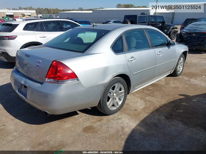 2G1WB5E35G1125524 2016 Chevrolet Impala Limited Lt