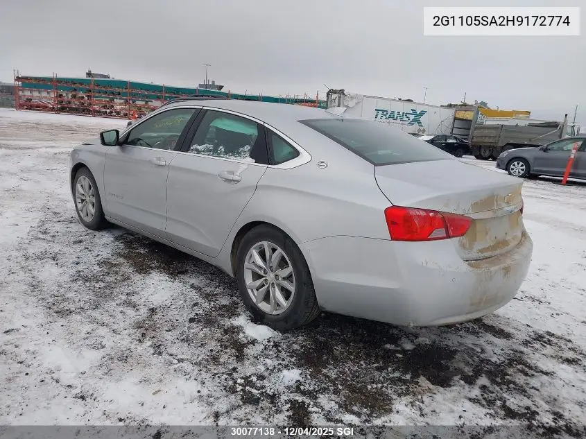 2G1105SA2H9172774 2017 Chevrolet Impala Lt