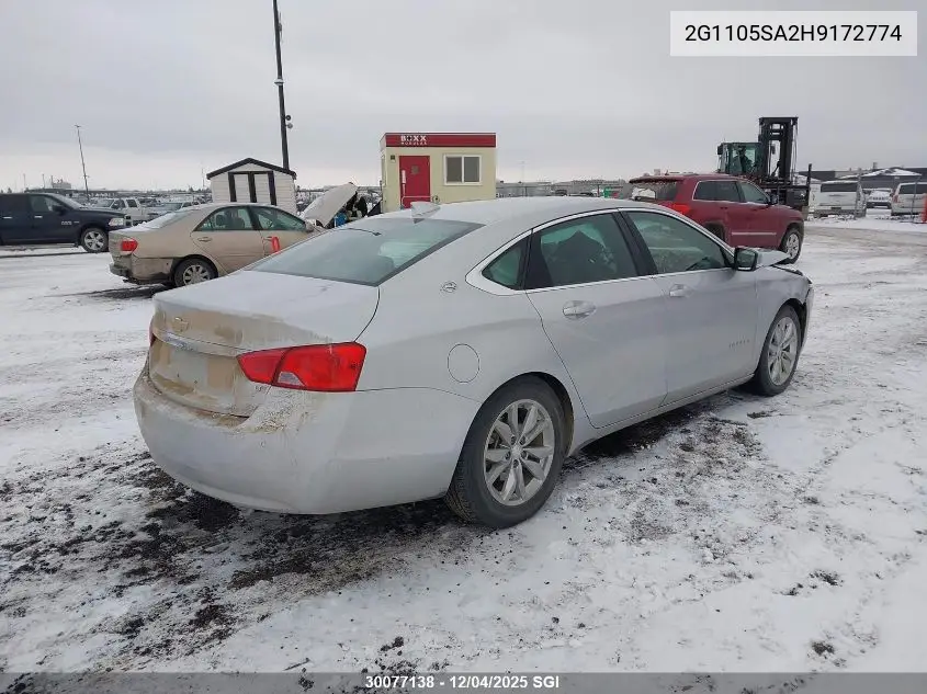 2G1105SA2H9172774 2017 Chevrolet Impala Lt