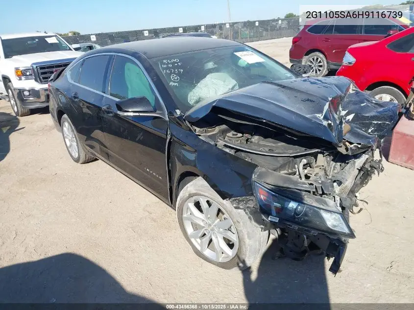 2G1105SA6H9116739 2017 Chevrolet Impala 1Lt