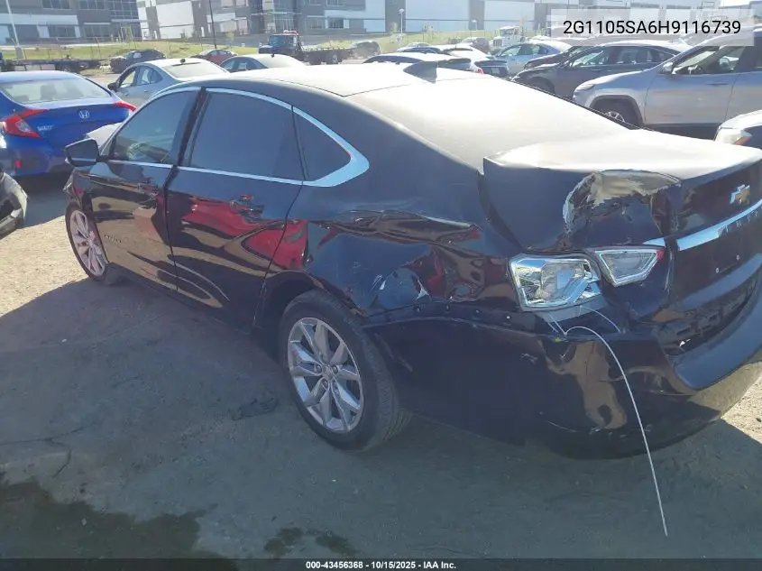 2G1105SA6H9116739 2017 Chevrolet Impala 1Lt
